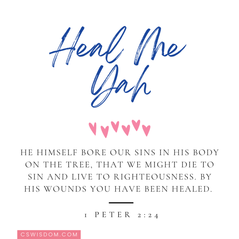 Heal Me Lord - 1 Peter 2:24